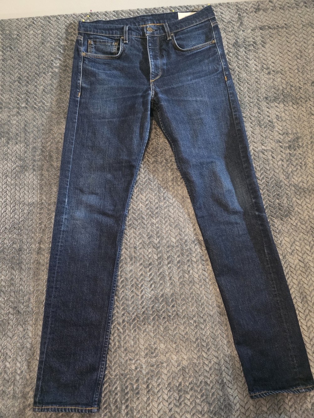 rag & bone Men's Slim Dark Blue Denim Jeans